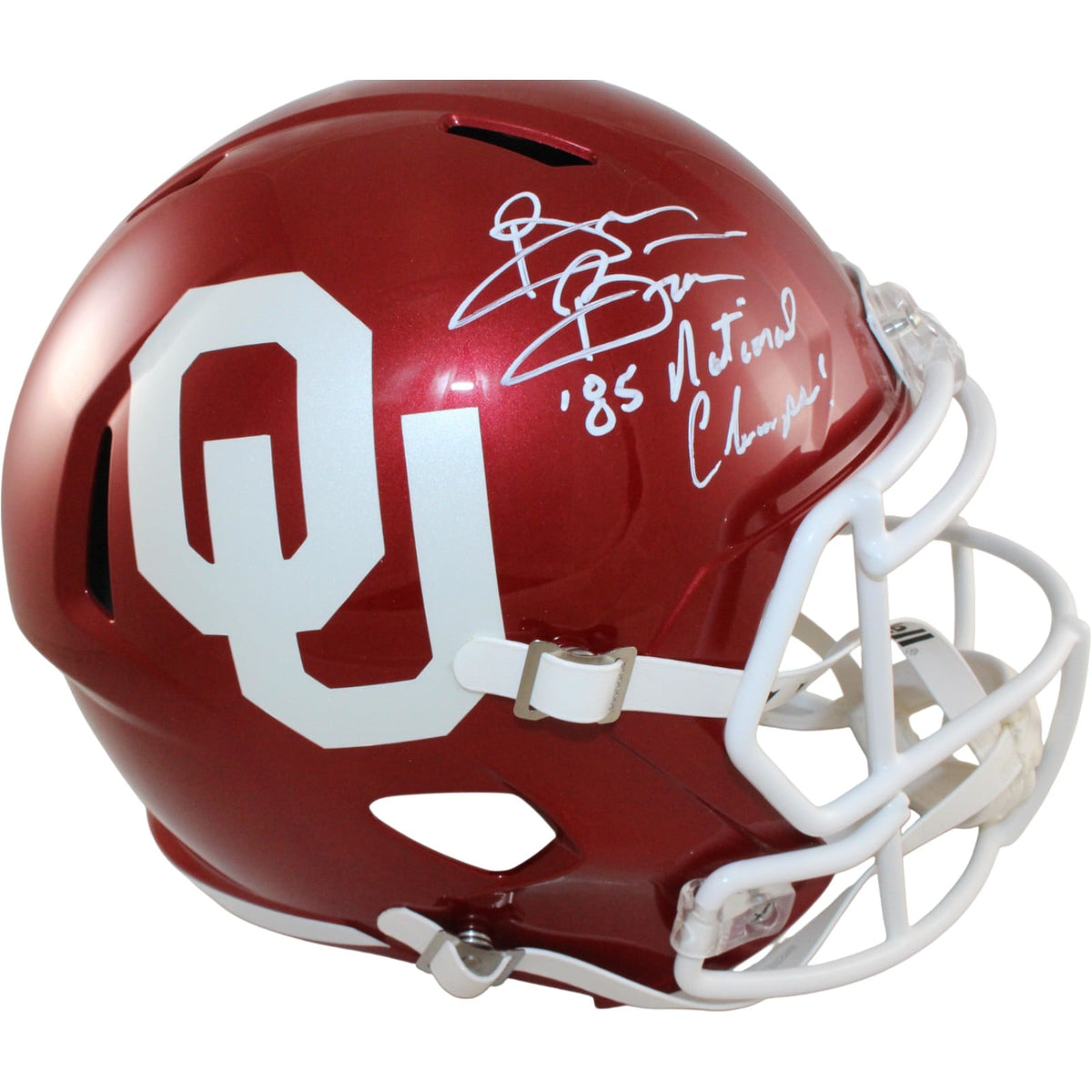 Brian Bosworth Signed Oklahoma Sooners Full-Size Helmet Nat'l Champs – Beckett Authenticated-Powers Sports Memorabilia
