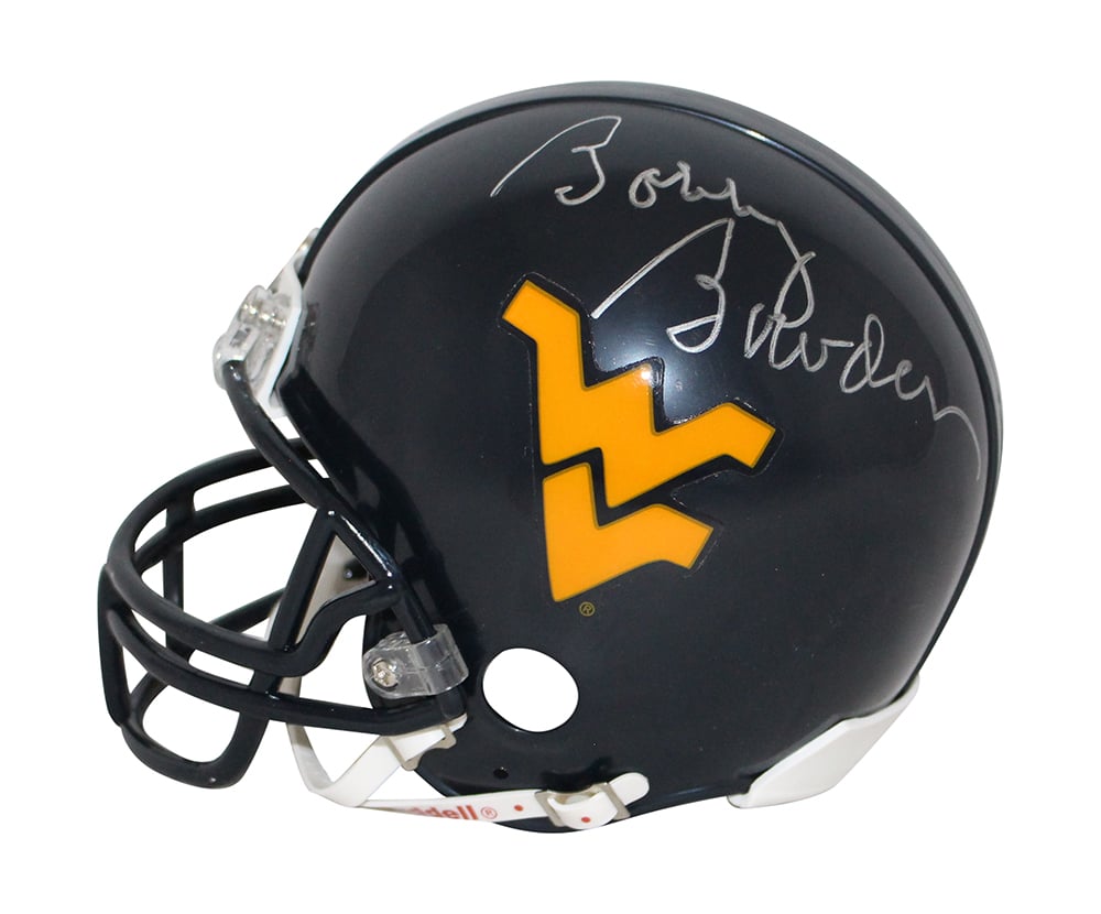 Bobby Bowden West Virginia Mountaineers Signed Mini Helmet Beckett-Powers Sports Memorabilia