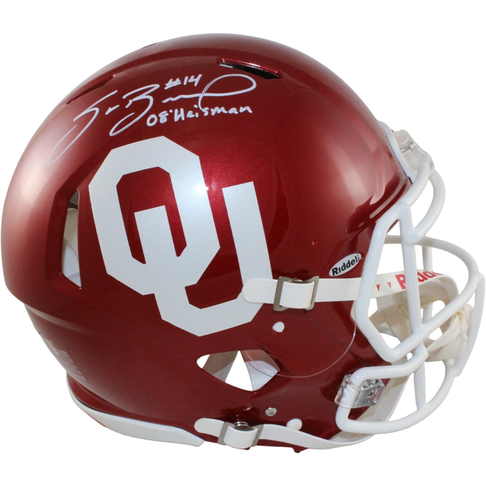 Sam Bradford Signed Oklahoma Sooners Authentic Helmet Heisman – Beckett Authenticated-Powers Sports Memorabilia