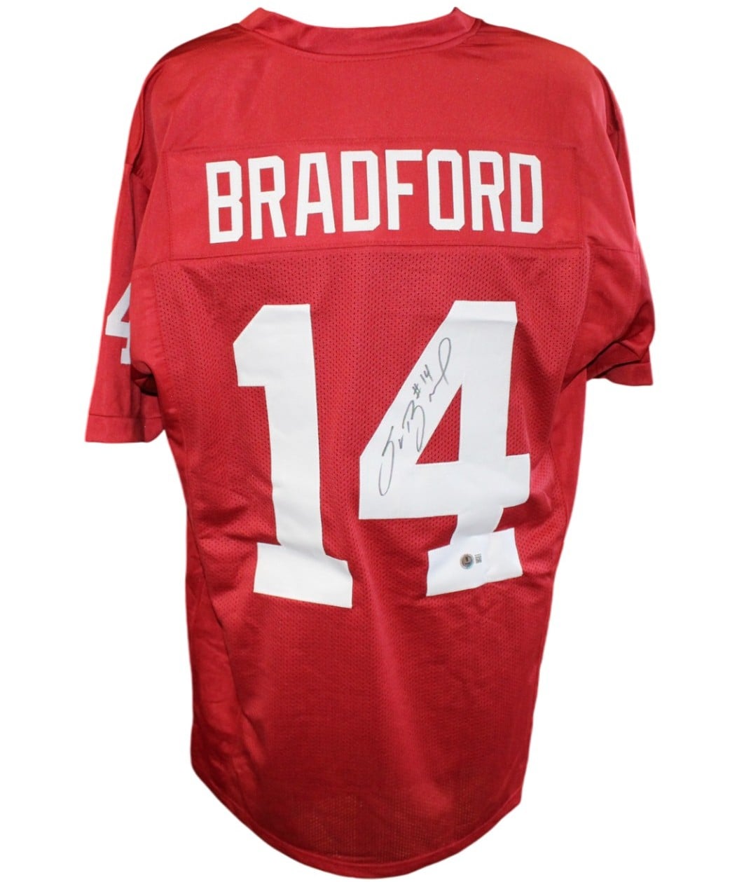 Sam Bradford Signed College Style XL Red Jersey – Beckett Witness Authenticated-Powers Sports Memorabilia