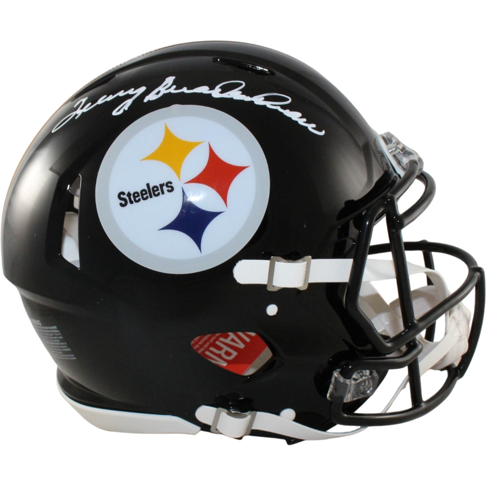 Terry Bradshaw Signed Pittsburgh Steelers Pro TB Helmet Beckett W-Powers Sports Memorabilia