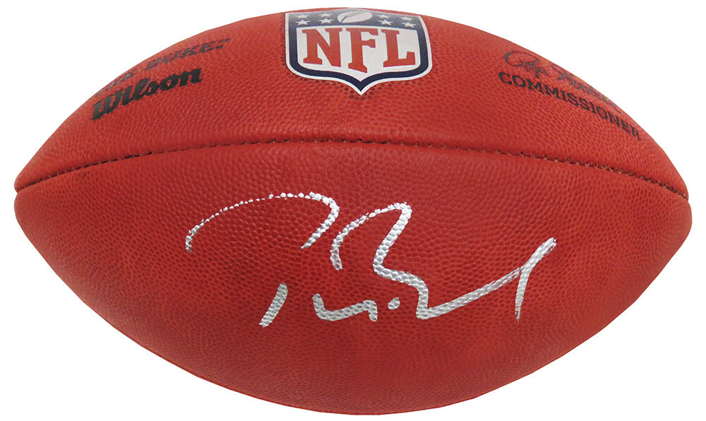 Tom Brady Autographed Wilson Duke Official NFL Game Football-Powers Sports Memorabilia