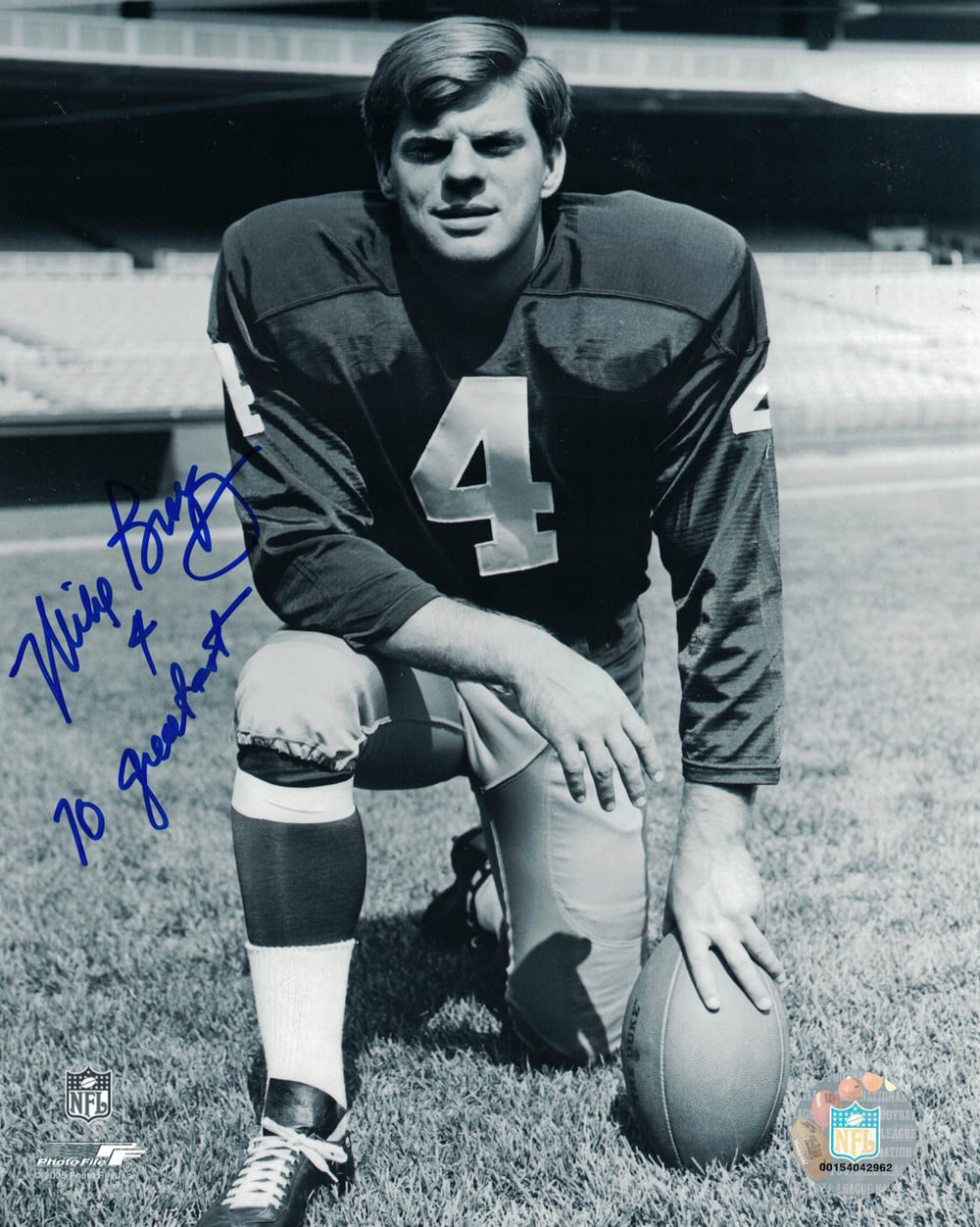 Mike Bragg Signed Washington Redskins 8x10 Photo 70 Greatest-Powers Sports Memorabilia