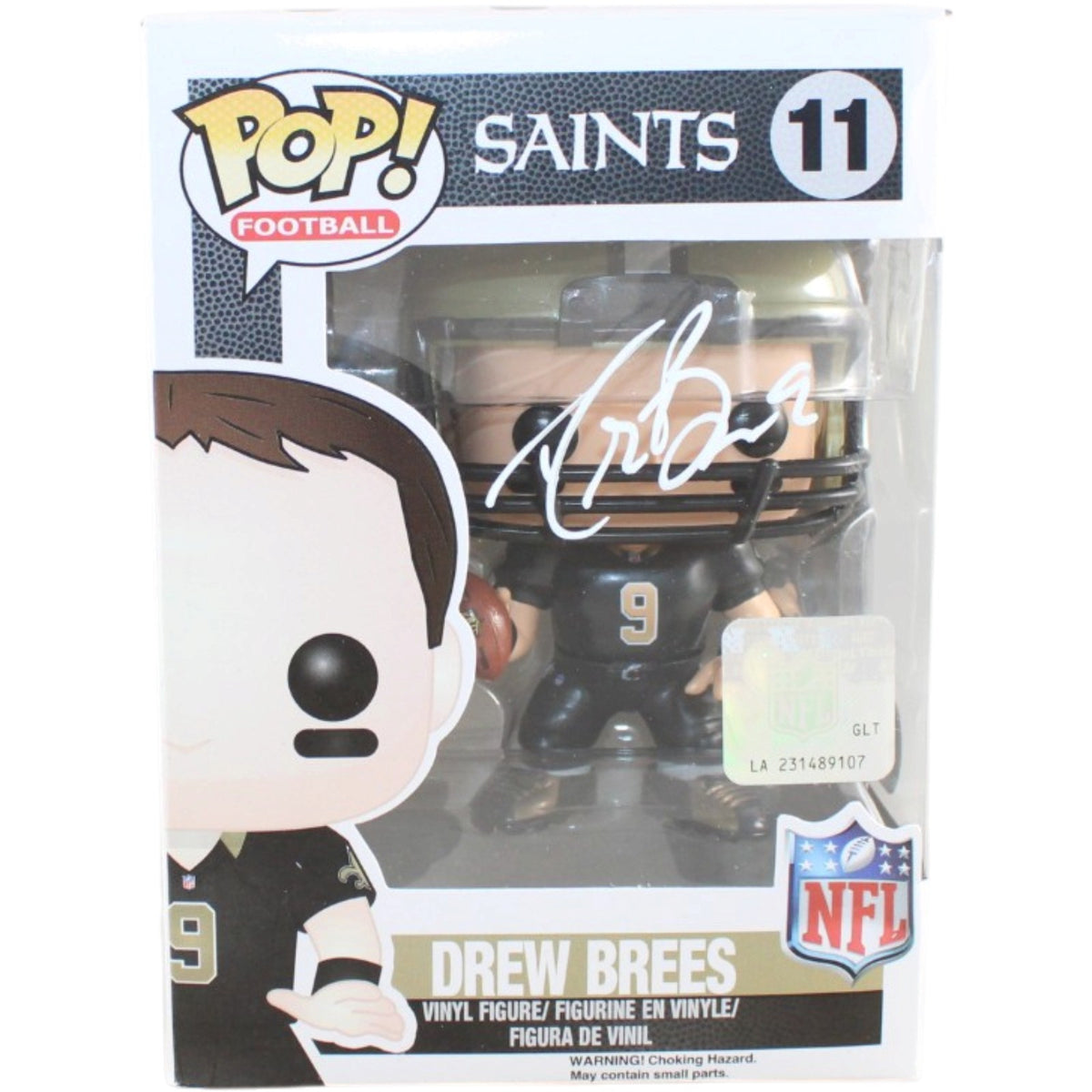 Drew Brees Signed New Orleans Saints Funko #11 Beckett Witness 58691 Beckett-Powers Sports Memorabilia