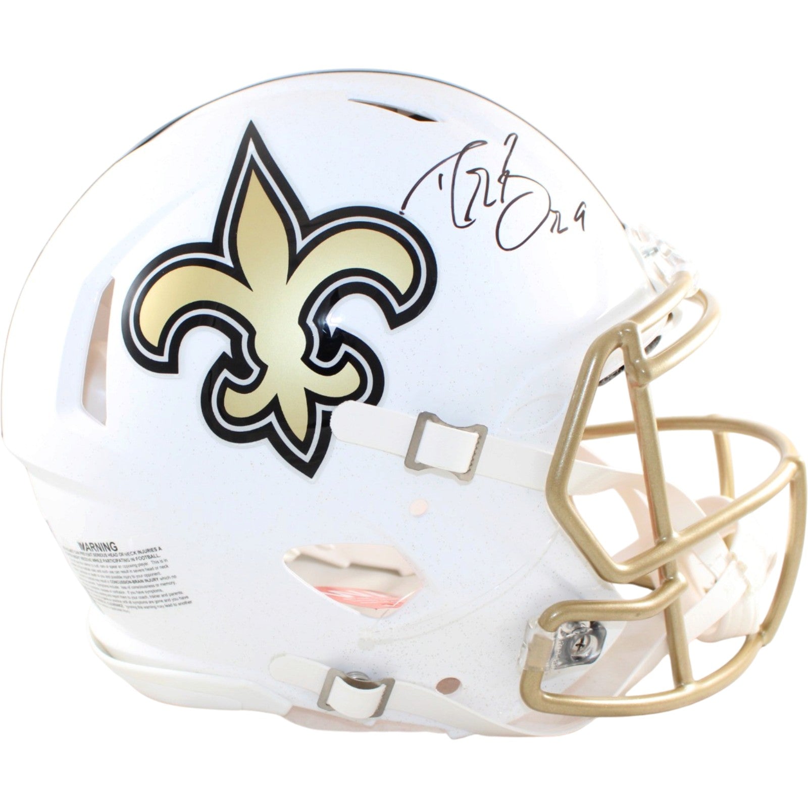 Drew Brees New Orleans Saints Proline Signed Helmet Alt 25 Beckett W 58695 Beckett-Powers Sports Memorabilia