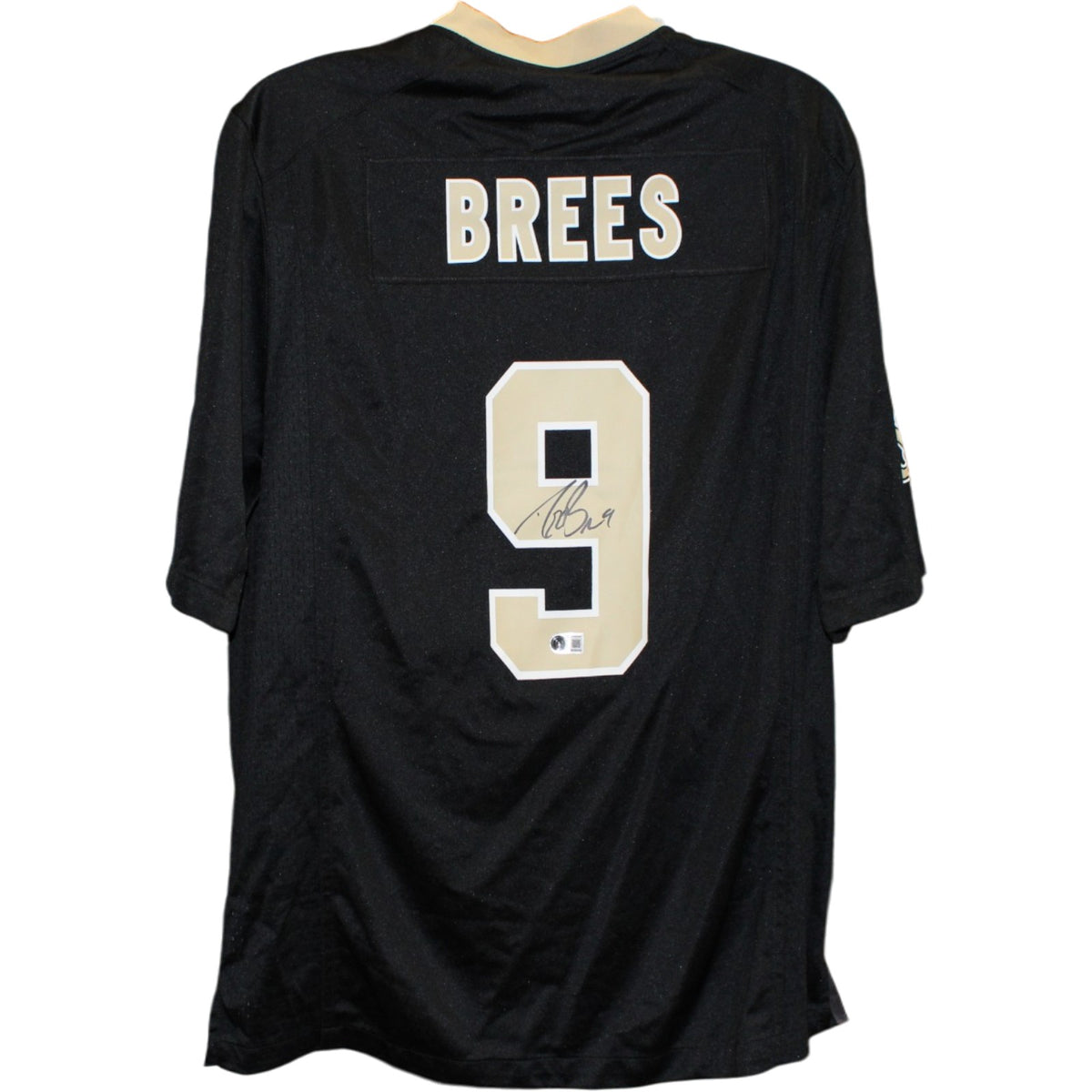Drew Brees New Orleans Saints Signed Jersey Black XL Nike Beckett WIT 58518 Beckett-Powers Sports Memorabilia