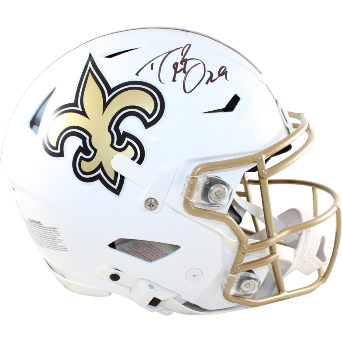 Drew Brees New Orleans Saints SpeedFlex 25 Alt Signed Helmet Beckett W 58498 Beckett-Powers Sports Memorabilia