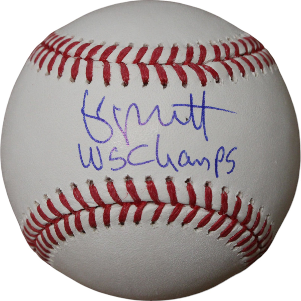 George Brett Kansas City Royals Signed Baseball - OML Baseball WS Champs FAN 47678-Powers Sports Memorabilia