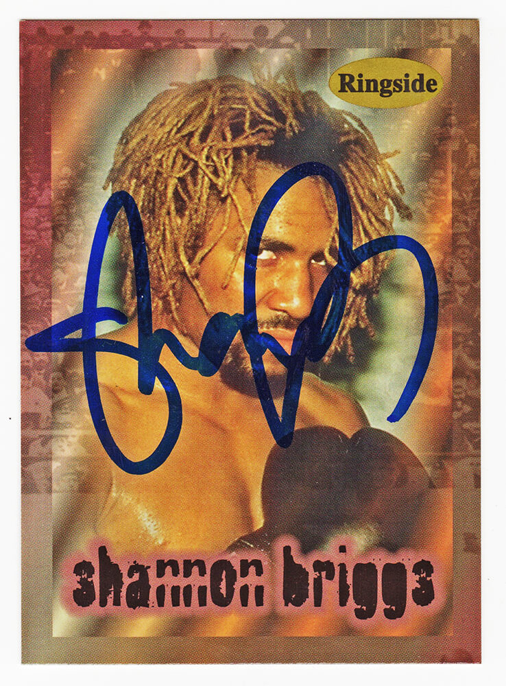 Shannon Briggs Autographed 1991 Ringside Rookie Boxing Trading Card #R2-Powers Sports Memorabilia