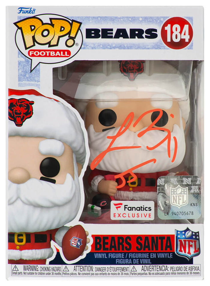 Lance Briggs Autographed Chicago Bears SANTA Funko Pop Doll #184-Powers Sports Memorabilia