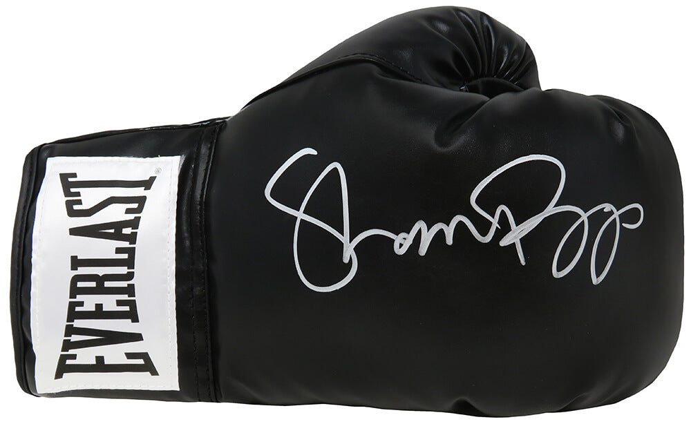Shannon Briggs Autographed Black Everlast Boxing Glove-Powers Sports Memorabilia