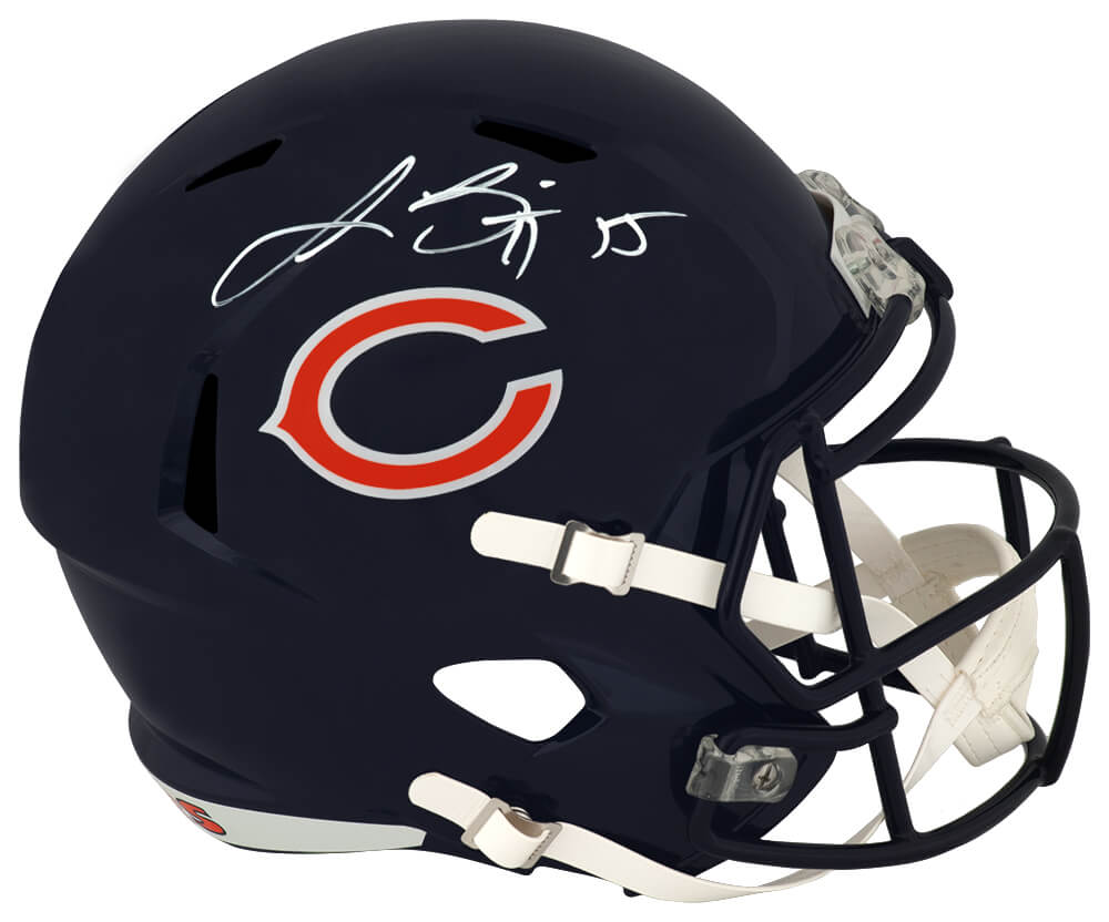 Lance Briggs Autographed Chicago Bears Riddell Full Size Speed Replica Helmet - (In White)-Powers Sports Memorabilia