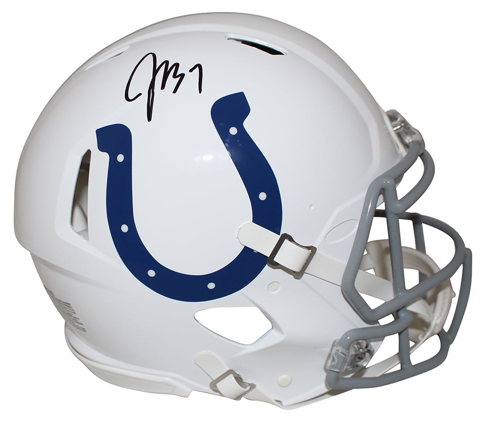 Jacoby Brissett Indianapolis Colts Signed Full Size Helmet - Authentic Speed JSA JSA-Powers Sports Memorabilia
