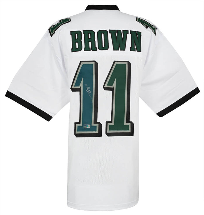 A.J. (AJ) Brown Autographed White Custom Football Jersey - (Beckett)