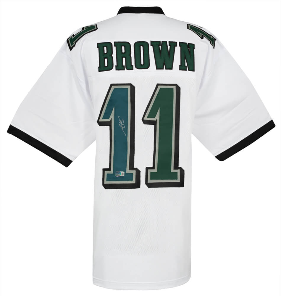 A.J. (AJ) Brown Autographed White Custom Football Jersey - (Beckett)