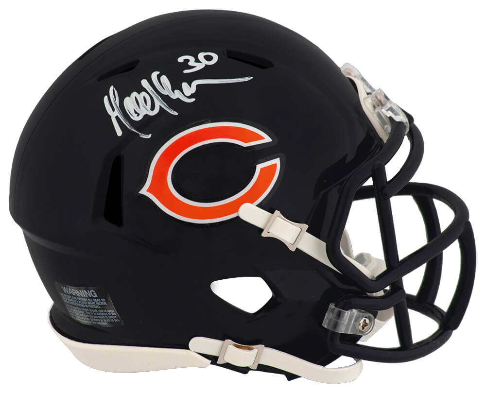 Mike Brown Autographed Chicago Bears Riddell Speed Mini Helmet-Powers Sports Memorabilia