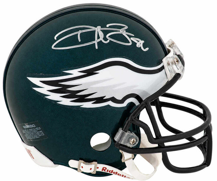 Reggie Brown Autographed Philadelphia Eagles Riddell (VSR4) Mini Helmet-Powers Sports Memorabilia