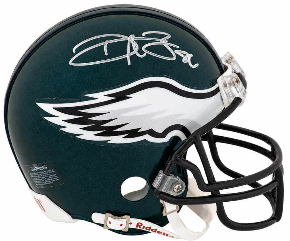 Reggie Brown Autographed Philadelphia Eagles Riddell (VSR4) Mini Helmet-Powers Sports Memorabilia