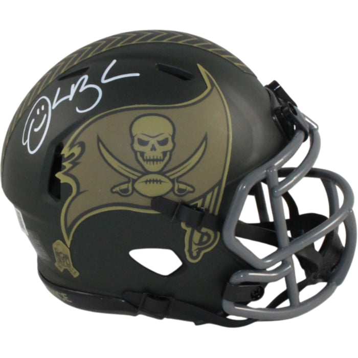 Derrick Brooks Signed Tampa Bay Buccaneers 25 STS Mini Helmet – Beckett Authenticated-Powers Sports Memorabilia