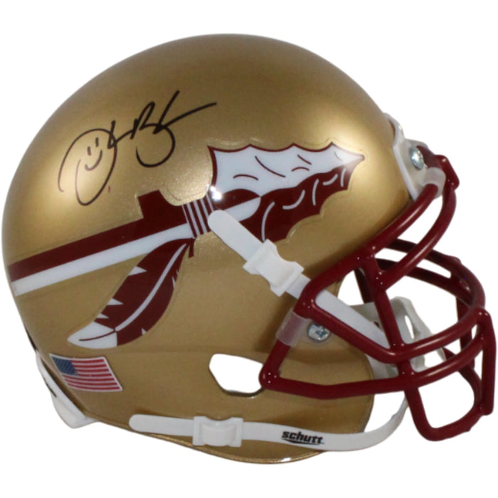 Derrick Brooks Signed Florida State Mini Helmet Beckett WIT-Powers Sports Memorabilia