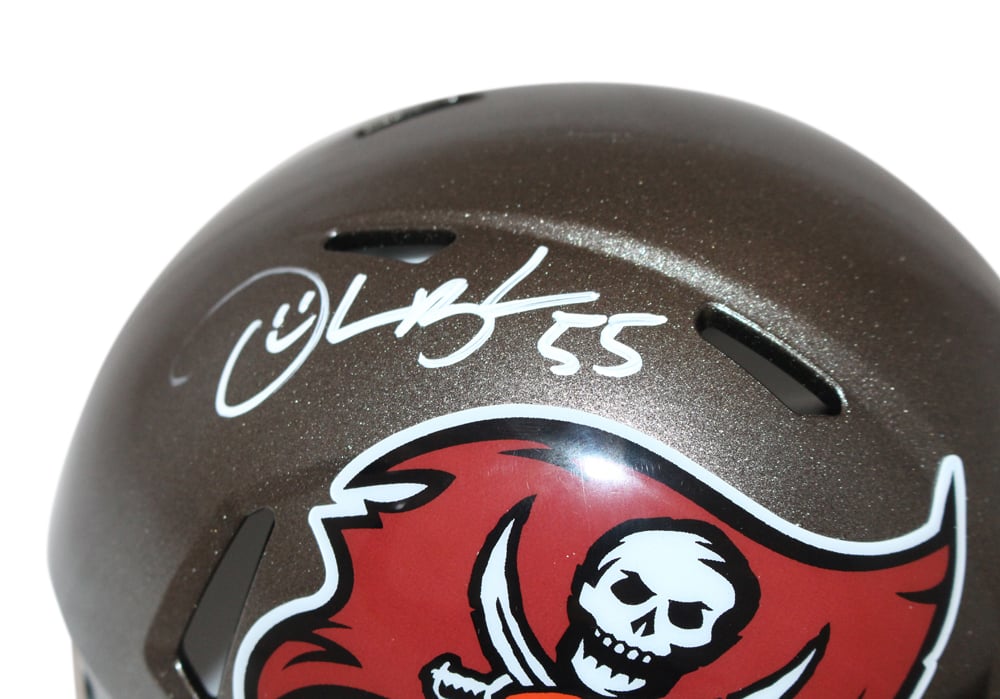Derrick Brooks Signed Tampa Bay Bucs TB '97-'13 Mini Helmet – Beckett Authenticated-Powers Sports Memorabilia