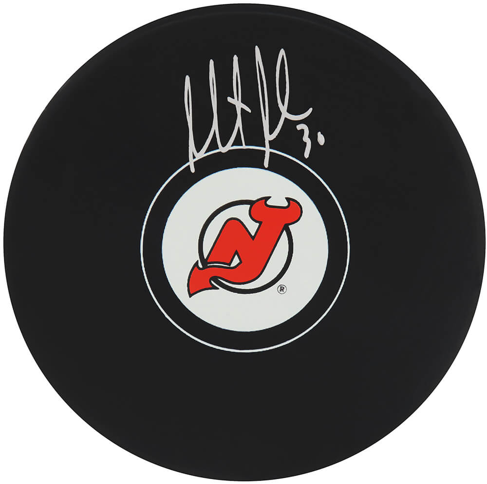 Martin Brodeur New Jersey Devils Autographed Hockey Puck-Powers Sports Memorabilia