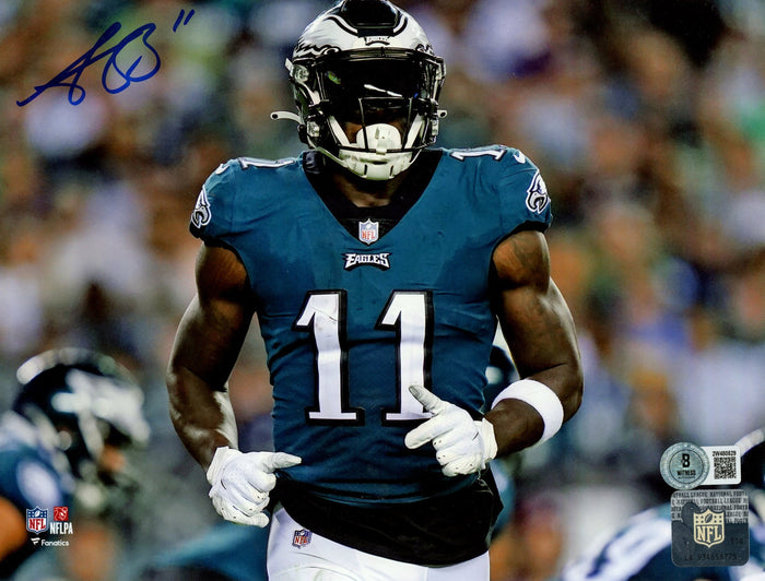 AJ Brown Autographed Philadelphia Eagles 8x10 Photo – Beckett Witness Authenticated-Powers Sports Memorabilia