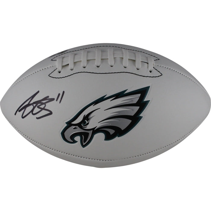 AJ Brown Signed Philadelphia Eagles Logo Football – Beckett Authenticated-Powers Sports Memorabilia