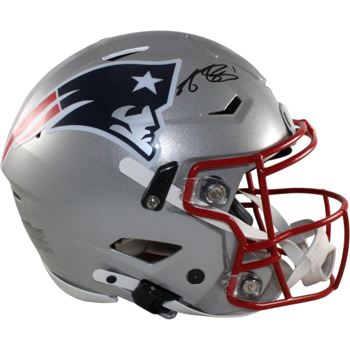 AJ Brown New England Patriots SpeedFlex Signed Helmet Beckett WIT 57981 Beckett-Powers Sports Memorabilia