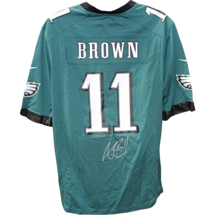 AJ Brown Signed Philadelphia Eagles Nike Green XL Jersey – Beckett Authenticated-Powers Sports Memorabilia