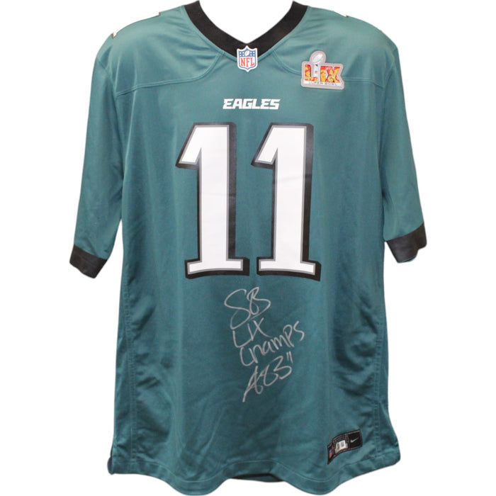 AJ Brown Signed Philadelphia Eagles SB LIX Jersey SB Champs – Beckett Authenticated-Powers Sports Memorabilia