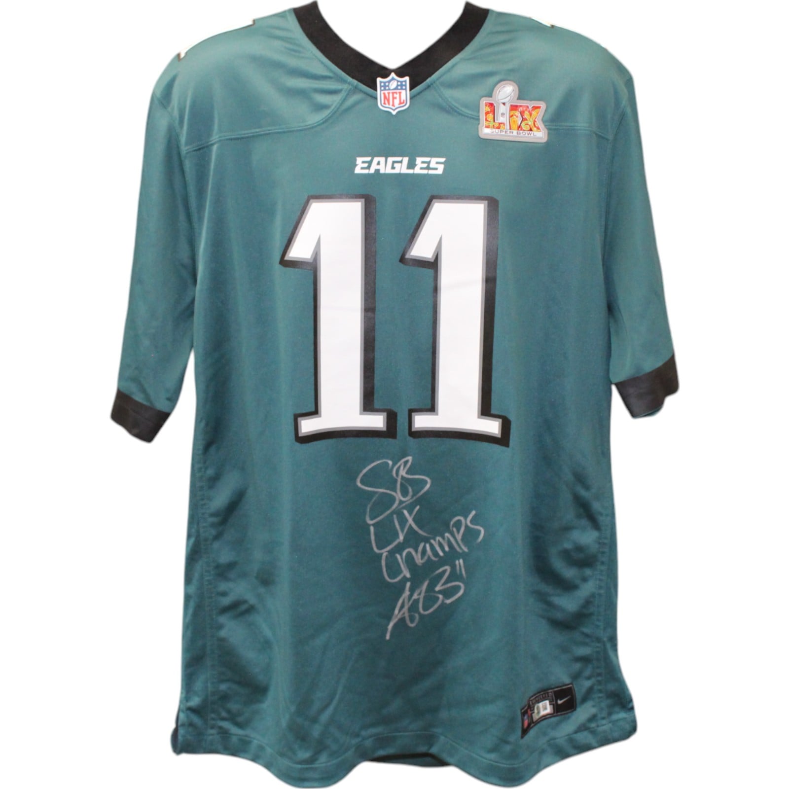 AJ Brown Signed Philadelphia Eagles SB LIX Jersey SB Champs – Beckett Authenticated-Powers Sports Memorabilia
