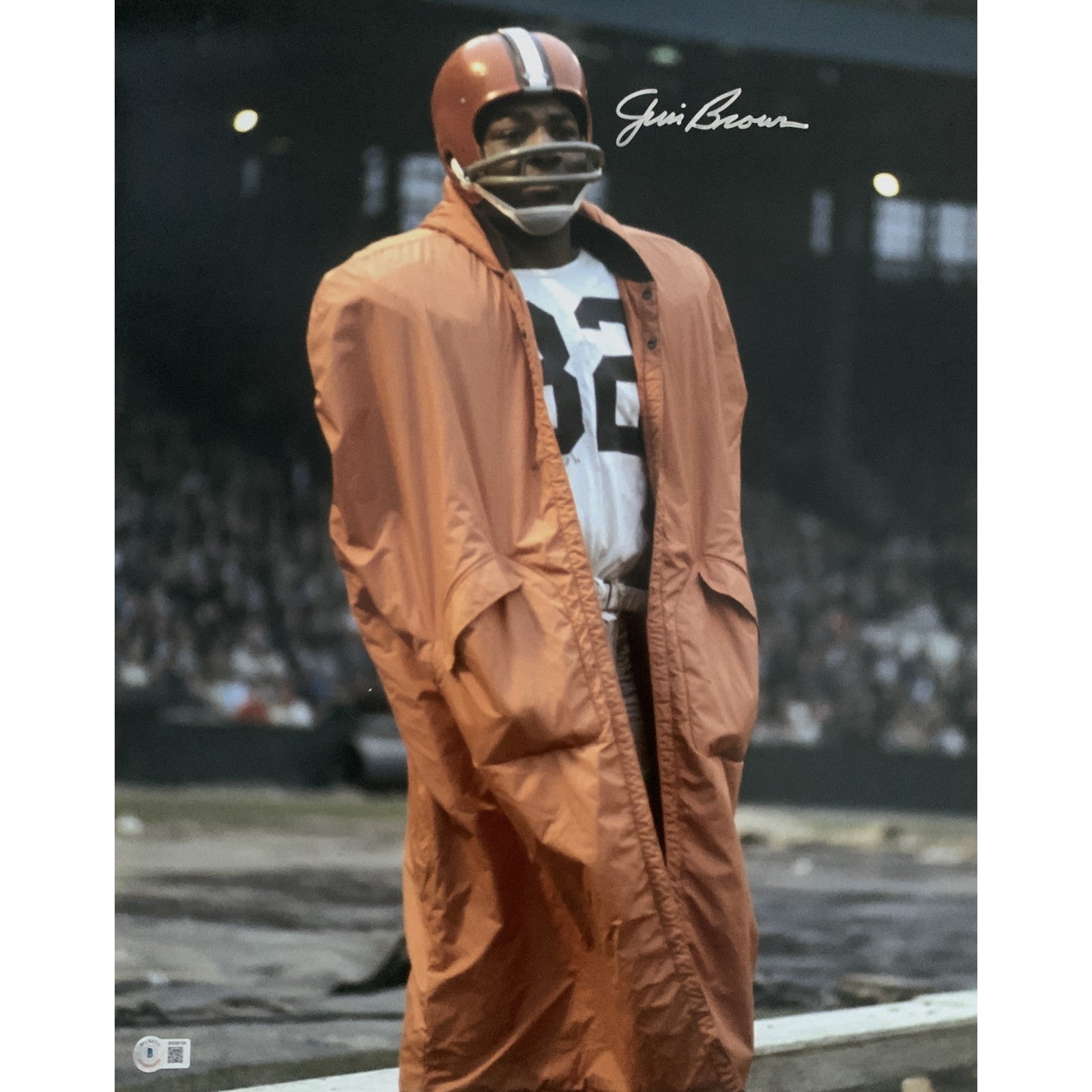 Jim Brown Cleveland Browns Signed 16x20 Photo-Powers Sports Memorabilia