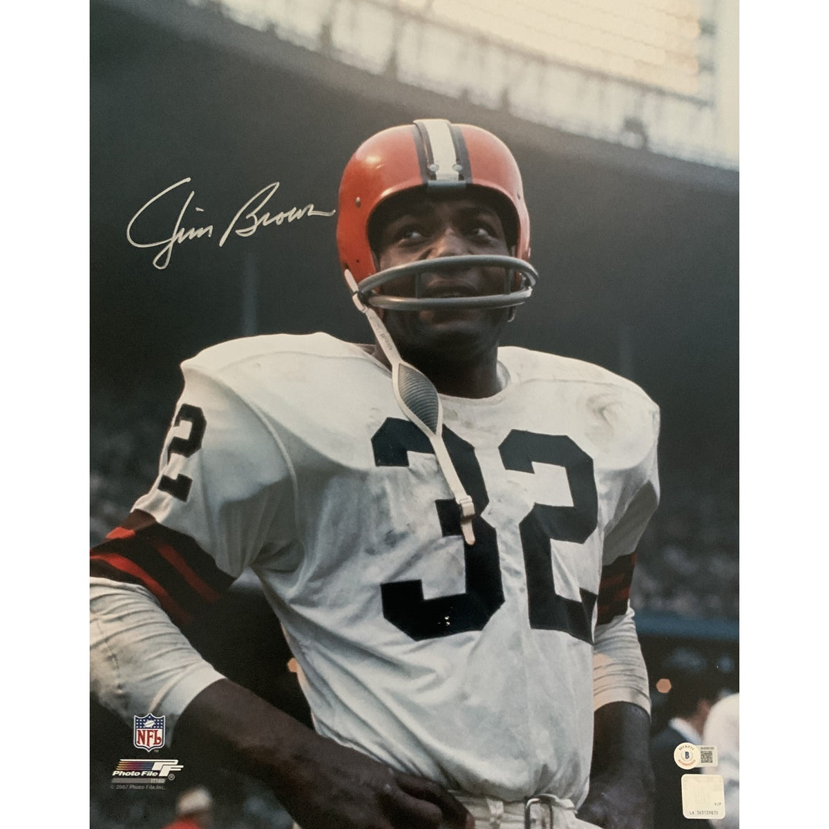 Jim Brown Cleveland Browns Signed 16x20 Photo SKU 48942-Powers Sports Memorabilia