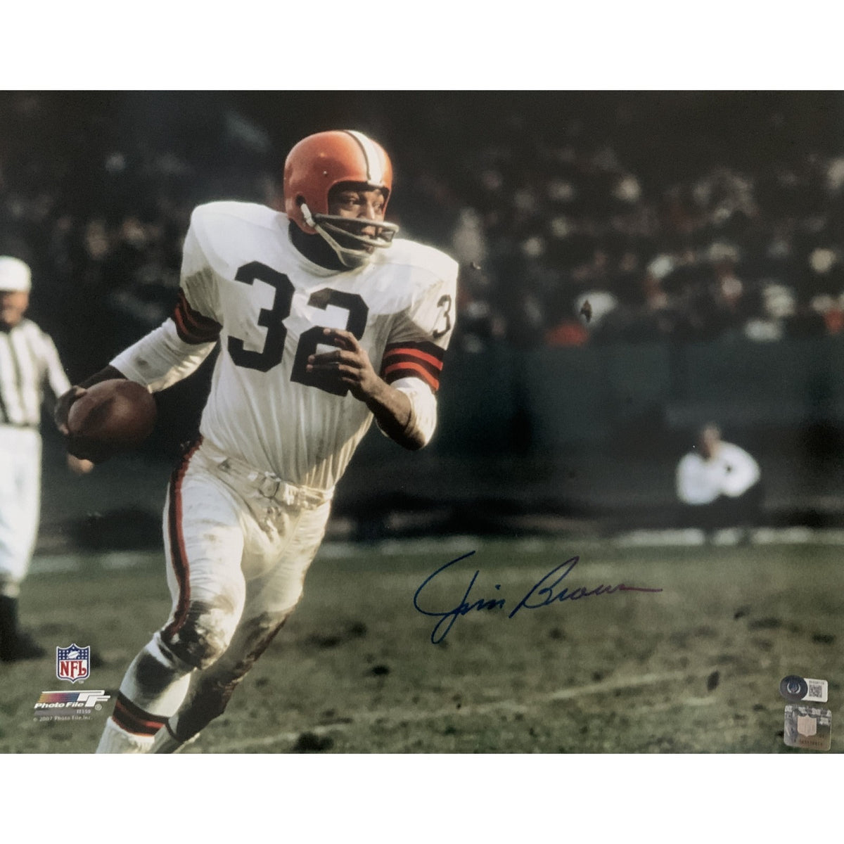 Jim Brown Cleveland Browns Signed 16x20 Photo SKU 48943-Powers Sports Memorabilia