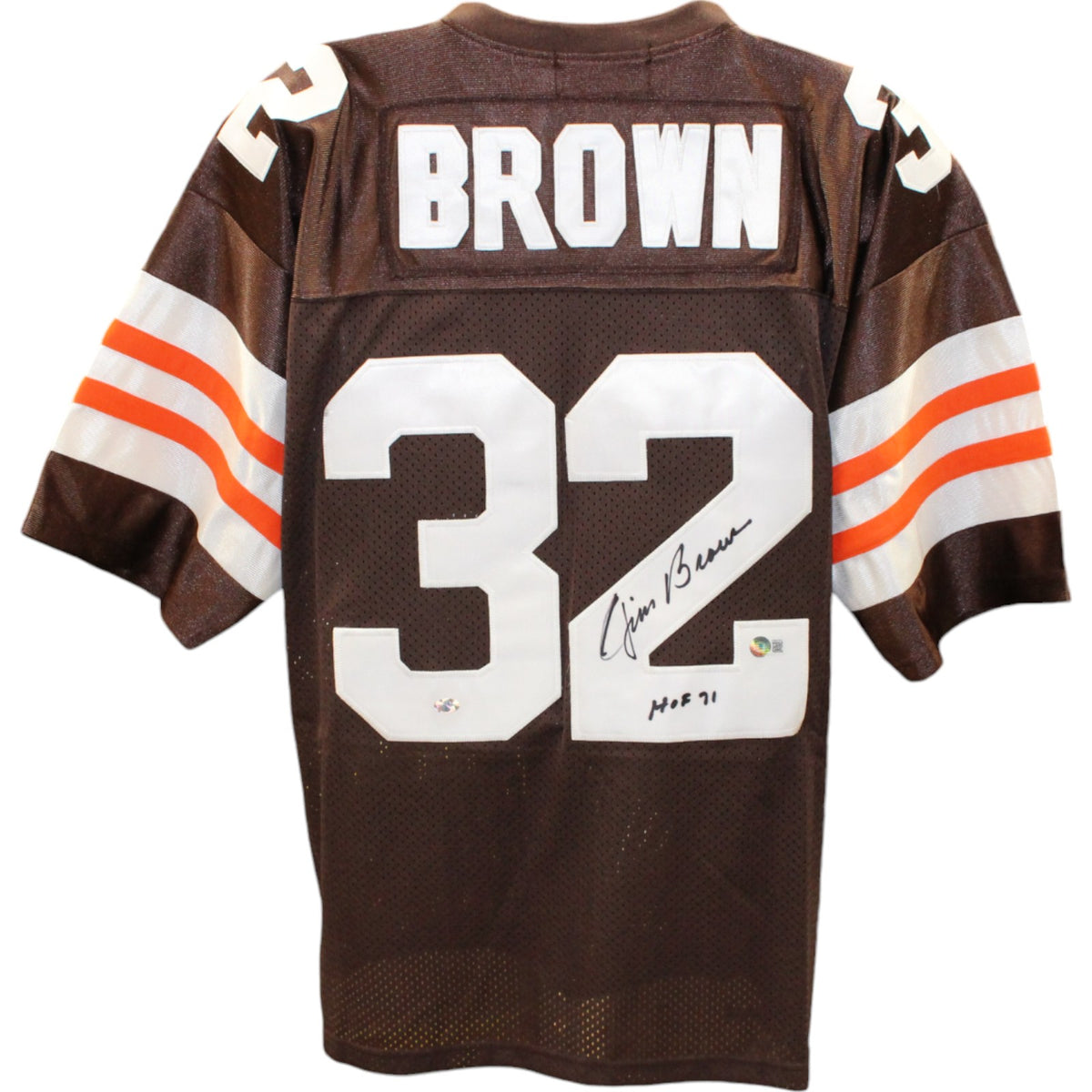 Jim Brown Cleveland Browns Signed Jersey - Browns Players Of The Century 50 HOF Beckett-Powers Sports Memorabilia