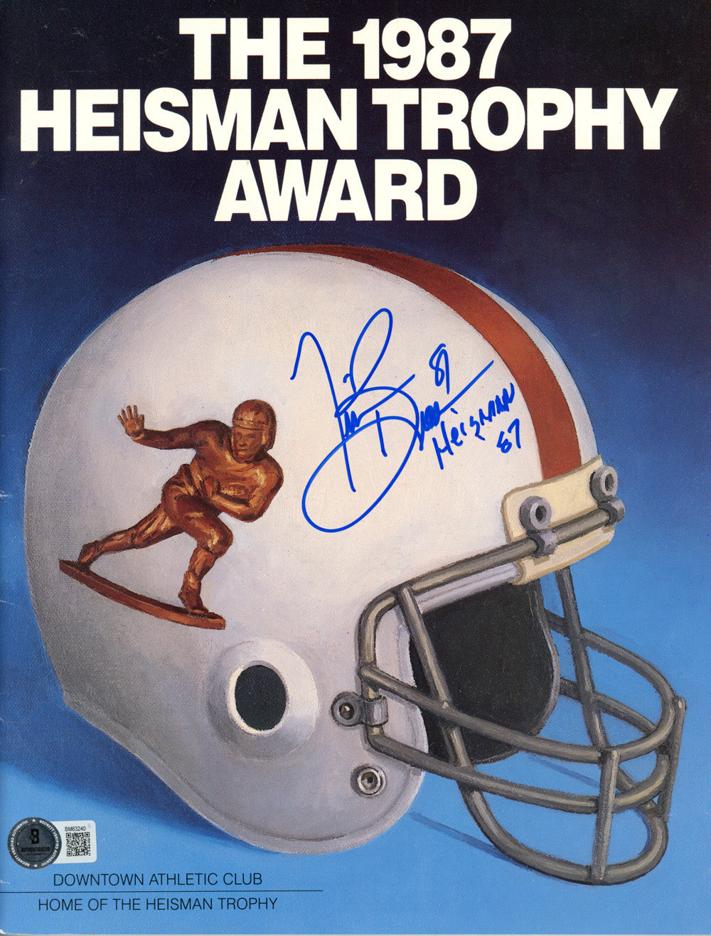 Tim Brown Notre Dame Fighting Irish Signed Magazine - 1987 Heisman Journal Magazine Heisman Beckett Beckett-Powers Sports Memorabilia
