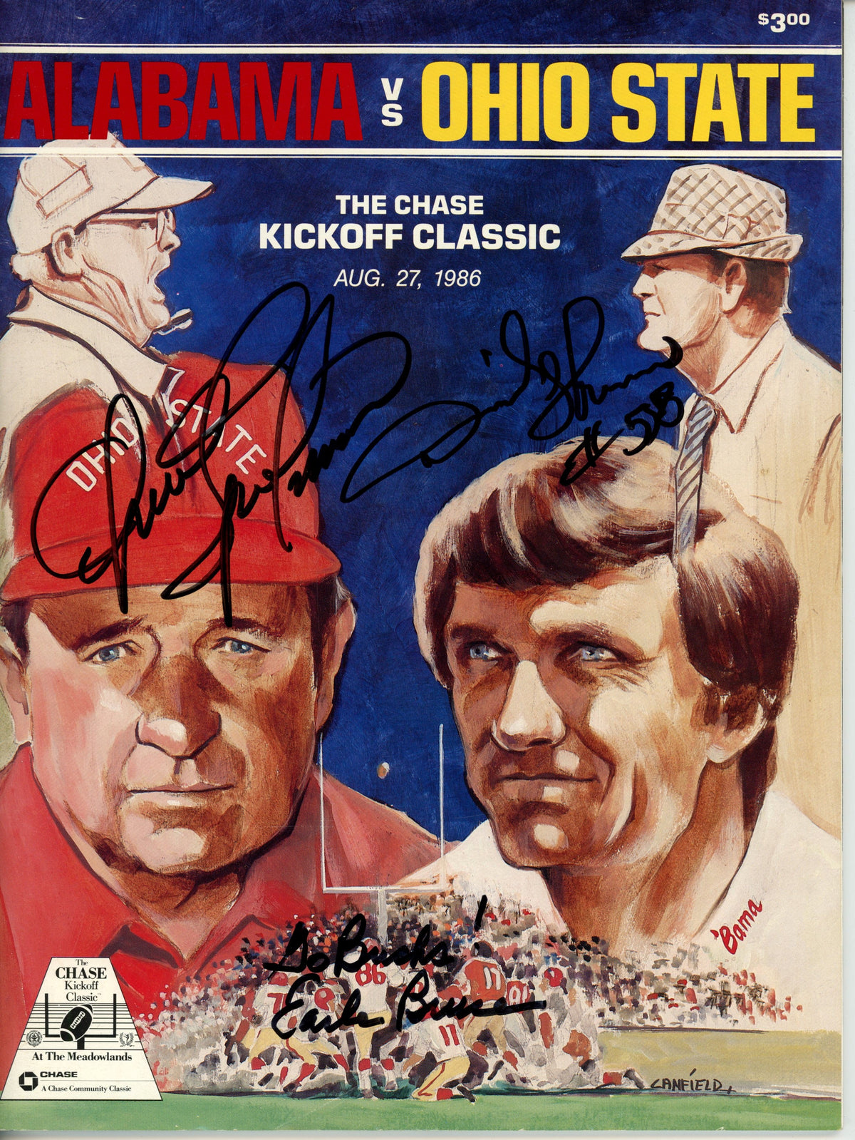 Bruce Spielman Thomas Ohio State Buckeyes Signed Magazine - 1986 Magazine JSA JSA-Powers Sports Memorabilia