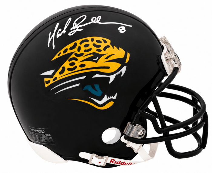 Mark Brunell Autographed Jacksonville Jaguars (VSR4) Riddell Mini Helmet (In White)-Powers Sports Memorabilia