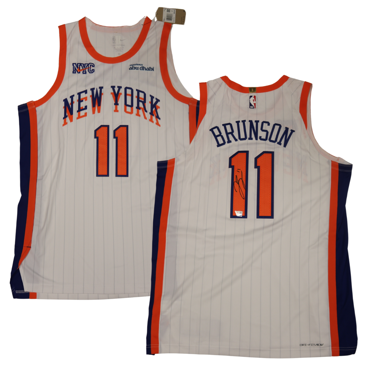 Jalen Brunson New York Knicks Signed City Edition Jersey (Fanatics COA)-Powers Sports Memorabilia