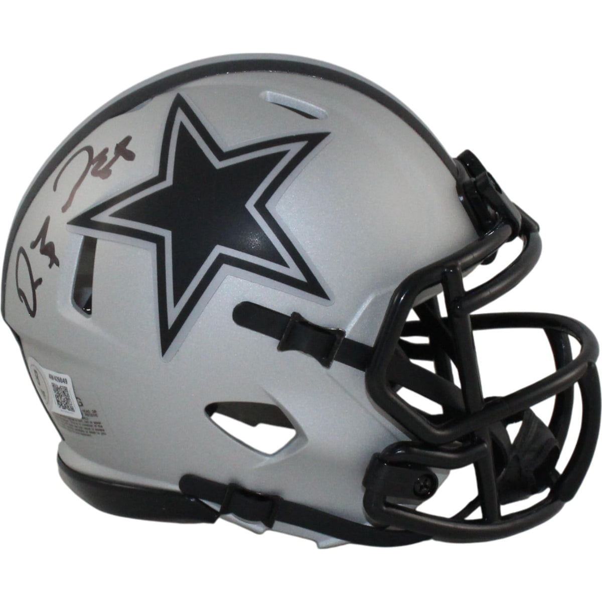 Dez Bryant Signed Dallas Cowboys Rave Mini Helmet – Beckett Witness Authenticated-Powers Sports Memorabilia
