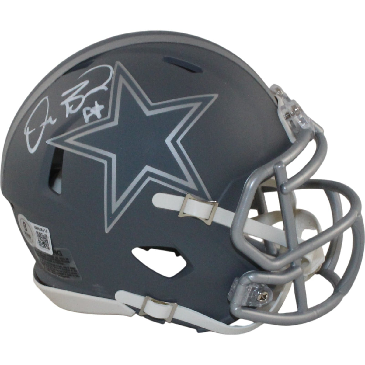 Dez Bryant Signed Dallas Cowboys Slate Mini Helmet – Beckett Witness Authenticated-Powers Sports Memorabilia