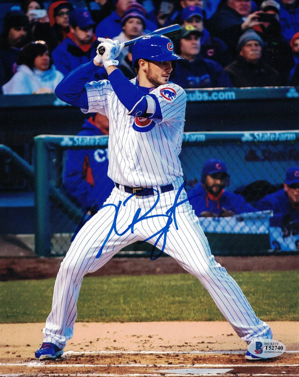 Kris Bryant Chicago Cubs Signed 8x10 Photo BAS-Powers Sports Memorabilia