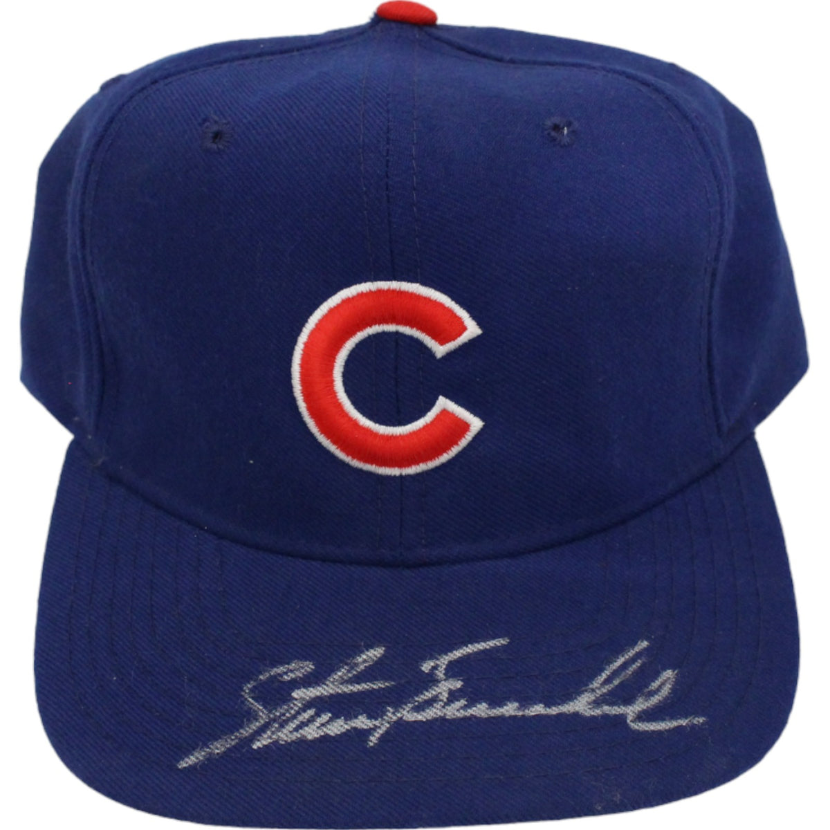 Steve Buechele Chicago Cubs Signed Mini Helmet - New Era Snapback Hat Beckett Beckett-Powers Sports Memorabilia