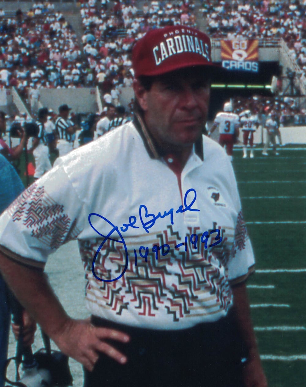 Joe Bugel Phoenix Cardinals Signed 8x10 Photo-Powers Sports Memorabilia