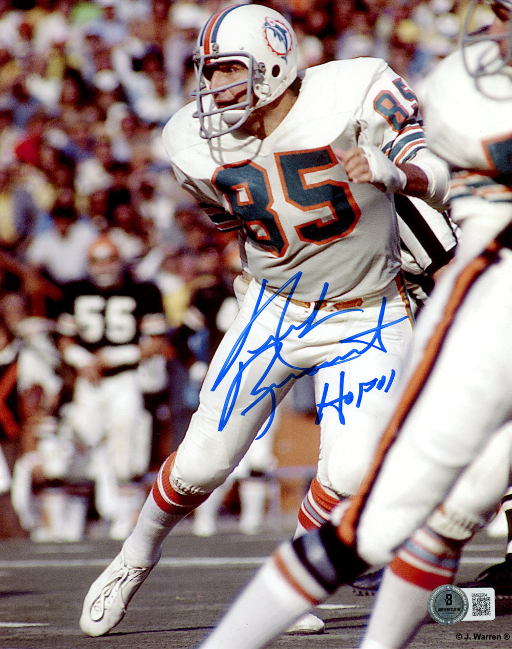 Nick Buoniconti Miami Dolphins Signed 8x10 Photo - HOF Beckett Beckett-Powers Sports Memorabilia