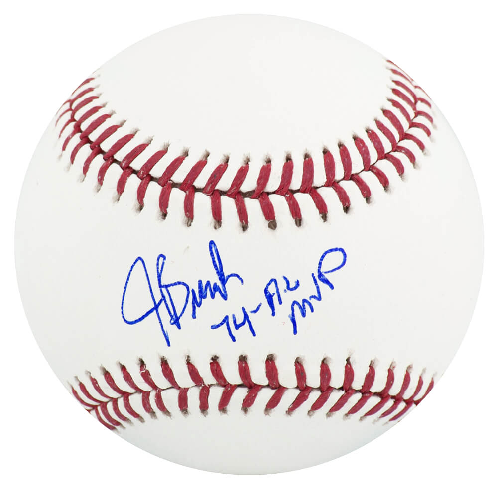 Jeff Burroughs Autographed Rawlings MLB Baseball with 74 AL MVP-Powers Sports Memorabilia