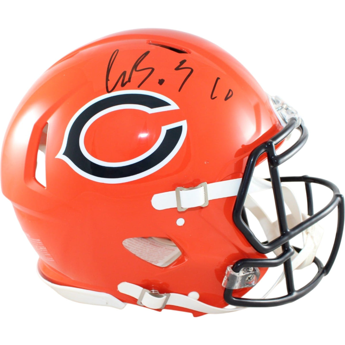 Luther Burden Signed Chicago Bears 22 Alt Pro Helmet Beckett WIT-Powers Sports Memorabilia