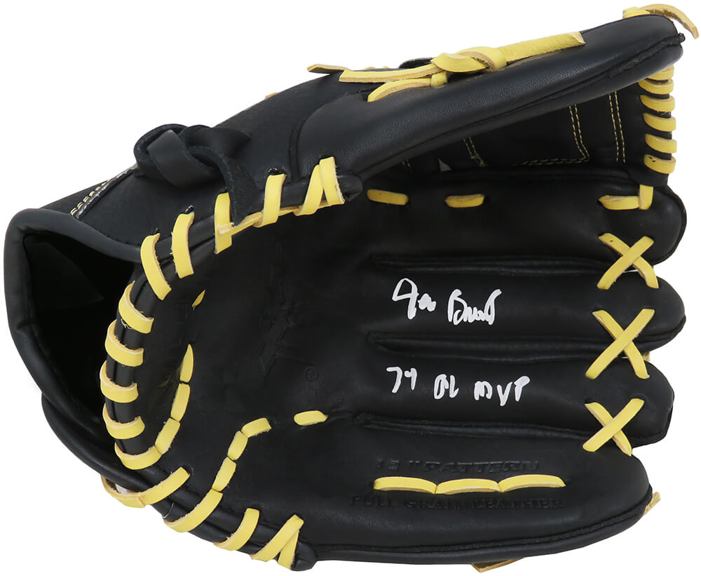 Jeff Burroughs Autographed Franklin Baseball Fielder's Glove with 74 AL MVP-Powers Sports Memorabilia