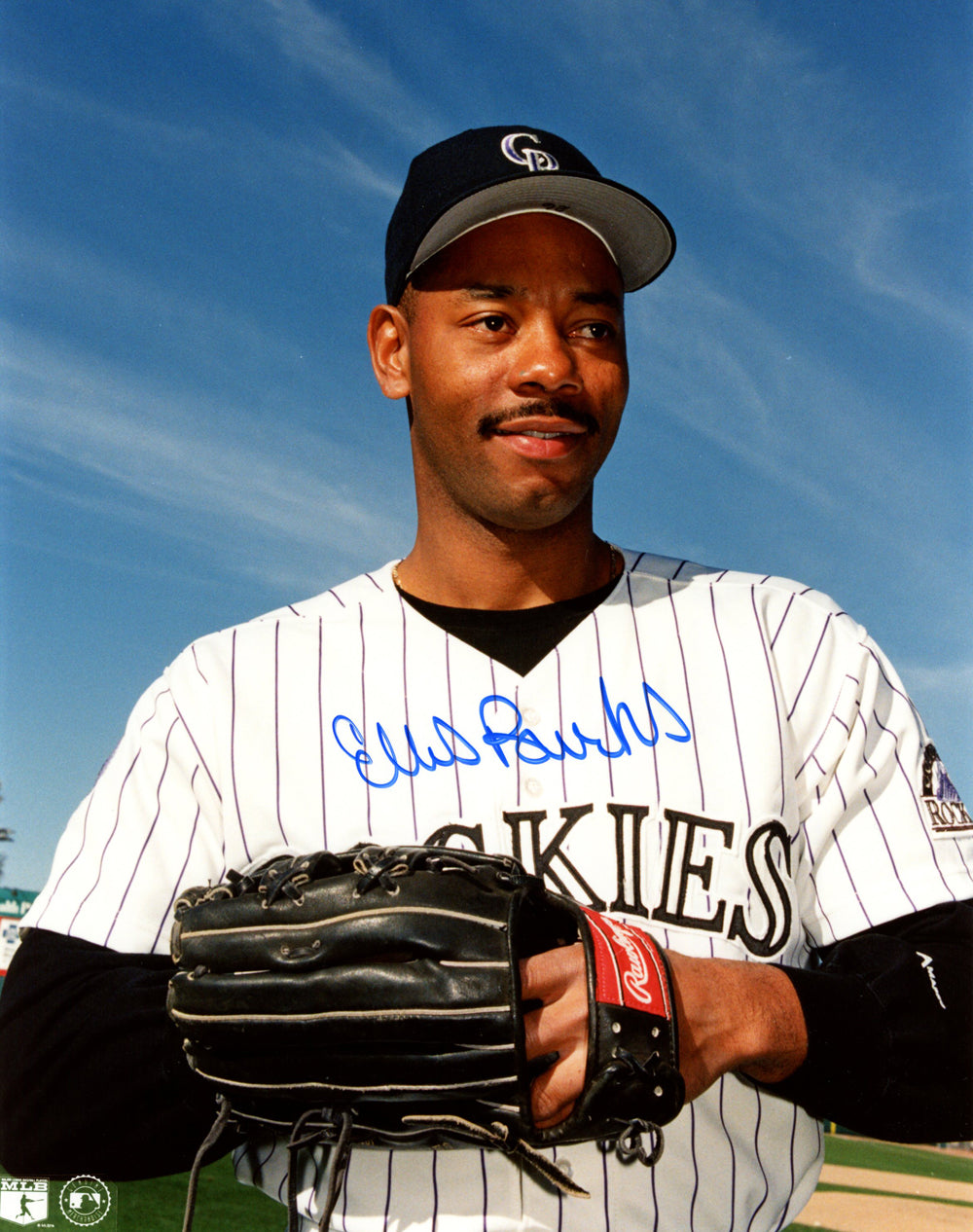 Ellis Burks Colorado Rockies Signed 8x10 Photo-Powers Sports Memorabilia